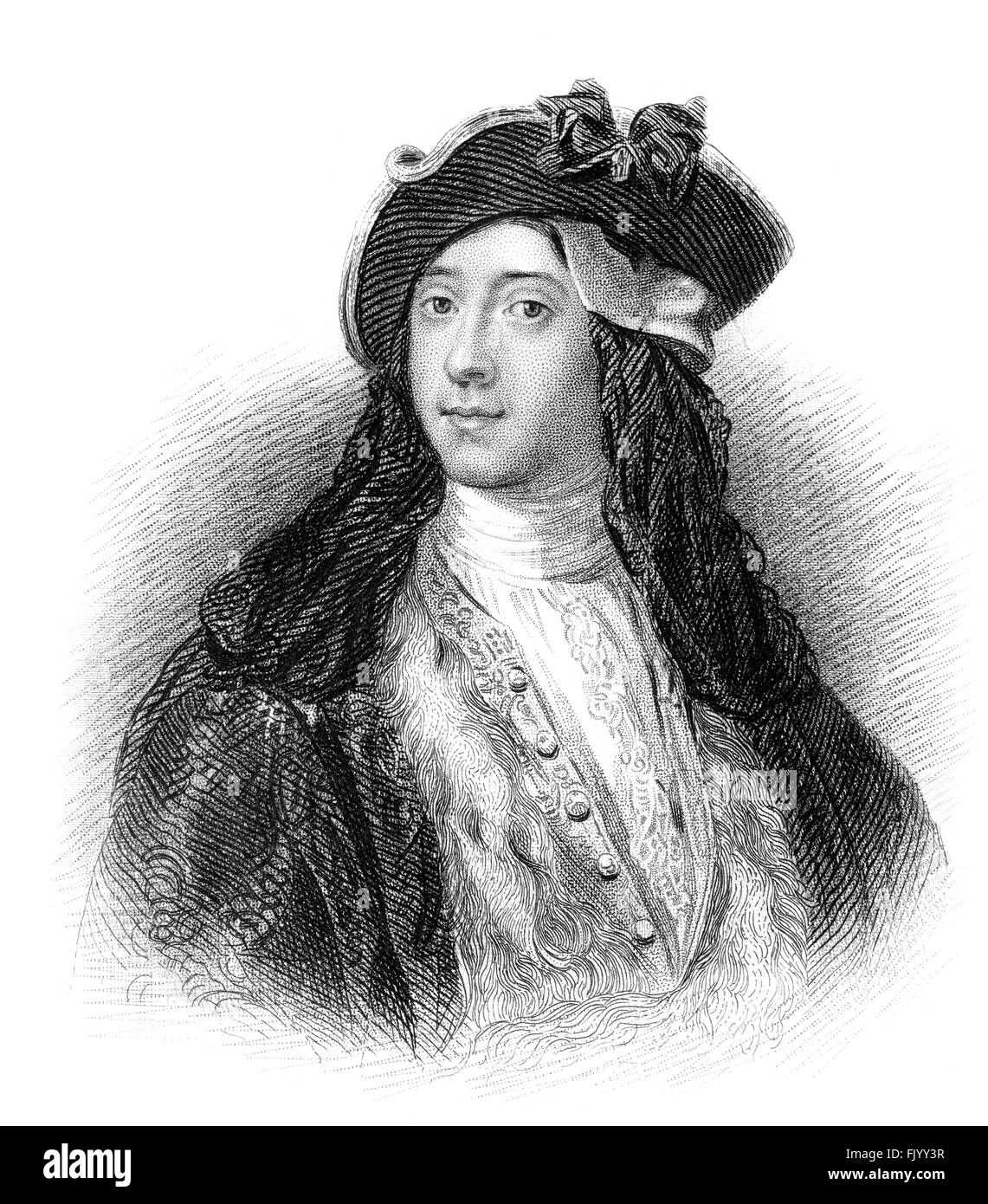 Horatio oder Horace Walpole, 4. Earl of Orford, 1717-1797, ein englischer Kunsthistoriker, Literat, antiquarische und Whig Politik Stockfoto