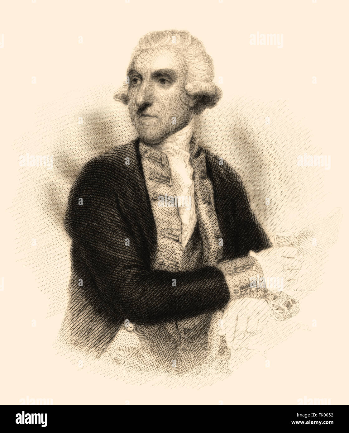 Samuel Hood, 1. Viscount Hood, 1724-1816, britischer admiral Stockfoto