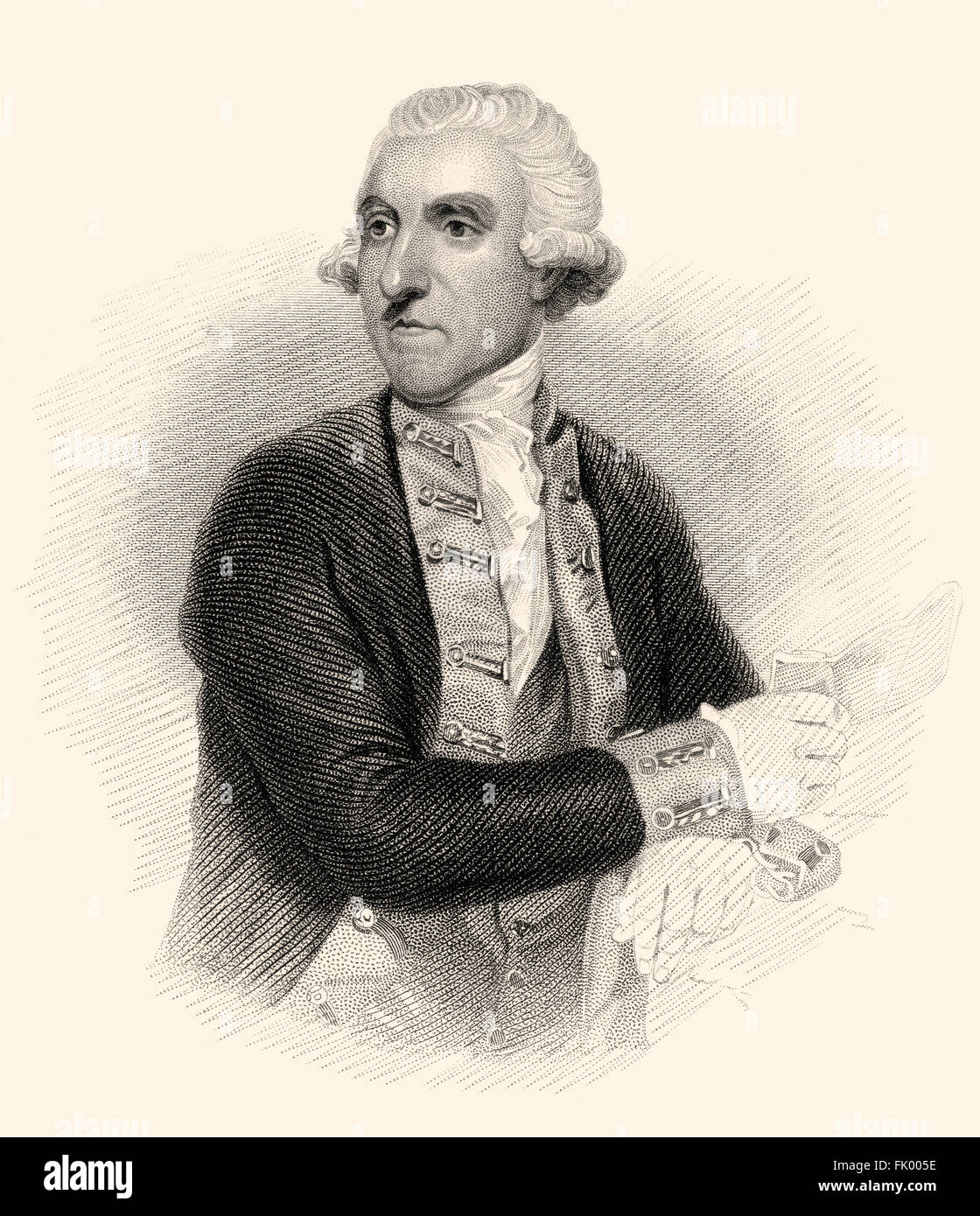 Samuel Hood, 1. Viscount Hood, 1724-1816, britischer admiral Stockfoto