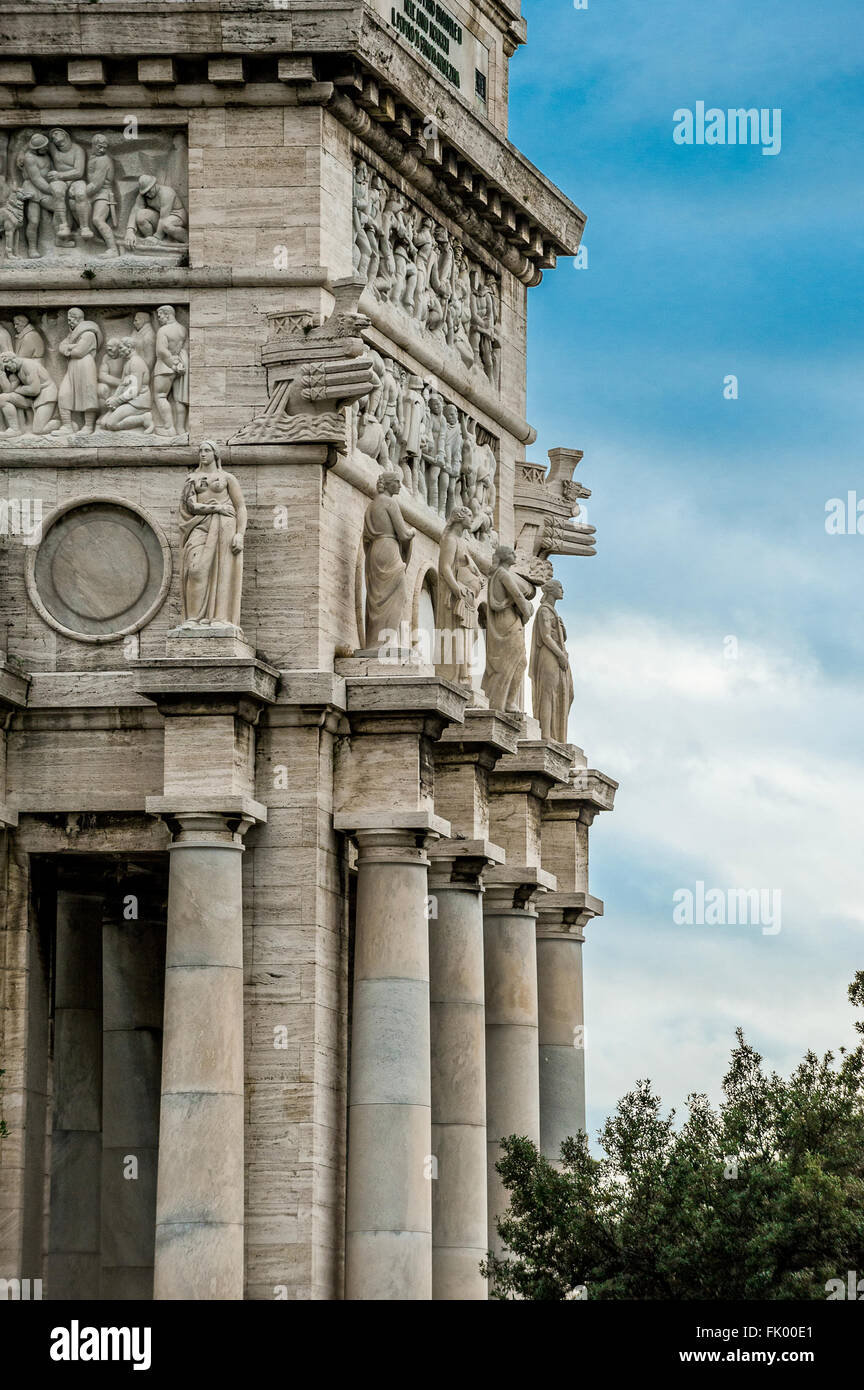 Italien Ligurien Genua Architekturen von Marcello Piacentini Bogen des Sieges - insbesondere Stockfoto