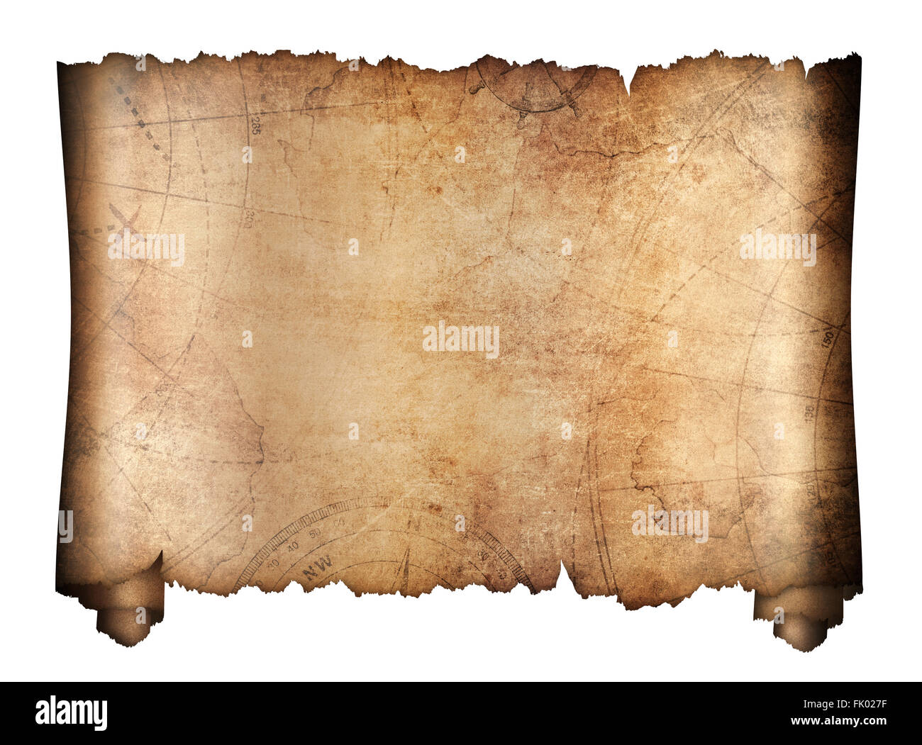 Pirate Blank Map With Treasure Stockfotos und -bilder Kaufen - Alamy Pertaining To Blank Pirate Map Template