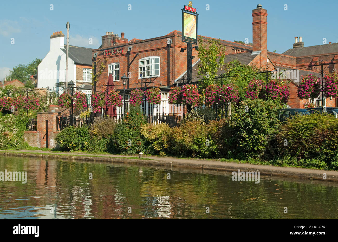 Berkhamsted, Hertfordshire, die Boot-Pub von Grand Union Canal, Stockfoto