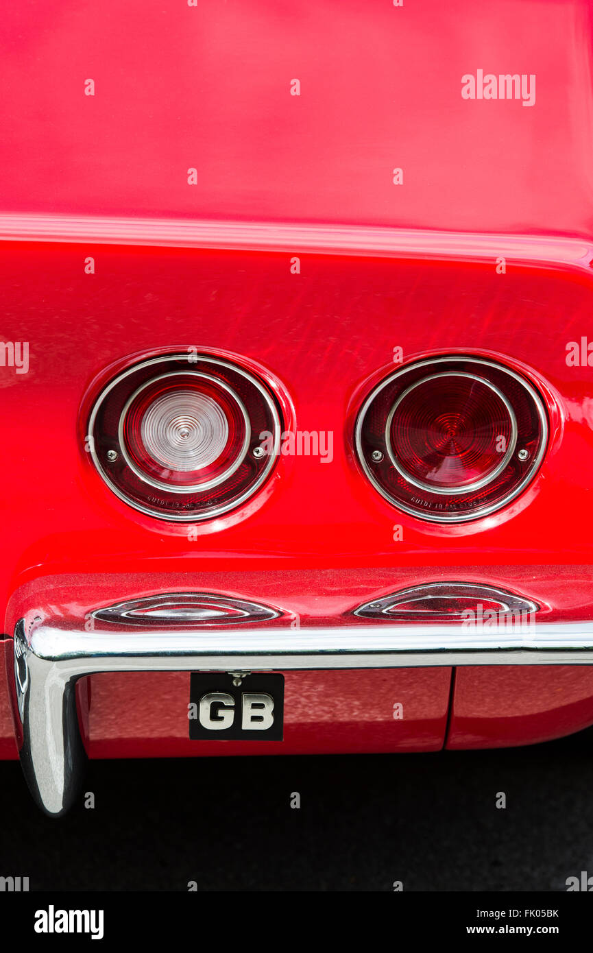 1969 Chevrolet Corvette Stingray abstrakt. Amerikanische Sportwagen-Klassiker Stockfoto