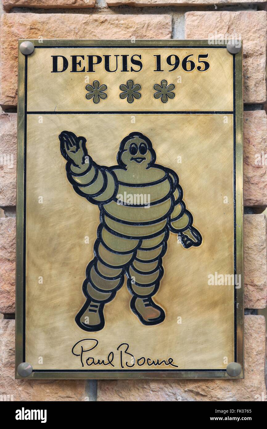 Paul Bocuse, führen 3 Sterne im Michelin, Stockfoto