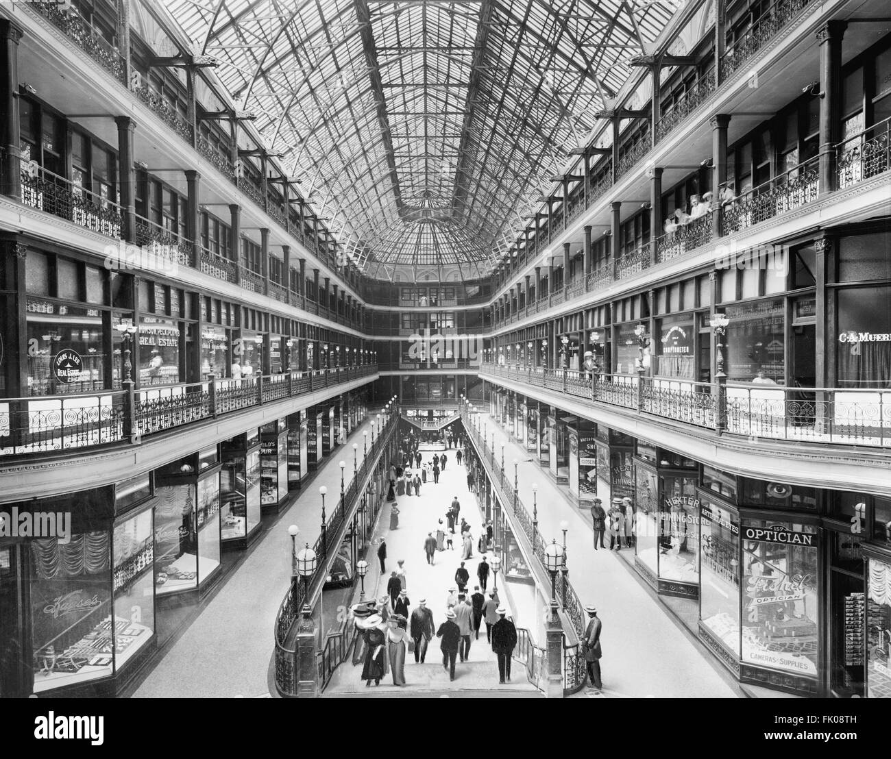 Arcade, Cleveland, Ohio, USA, um 1915 Stockfoto