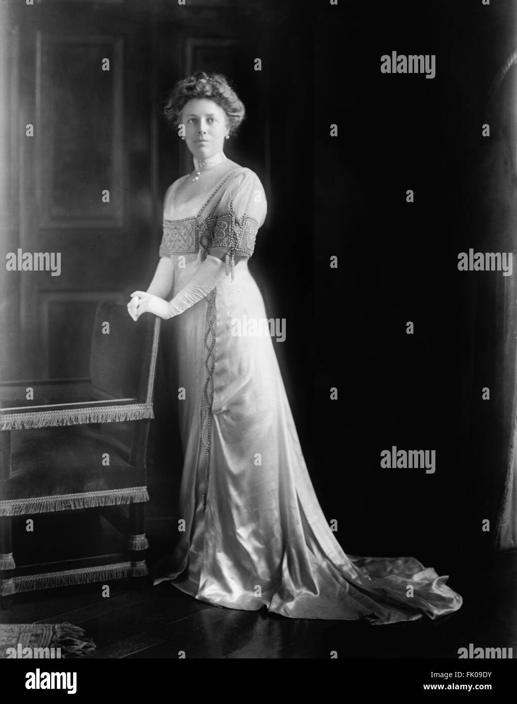 Helen Herron Taft, First Lady und Ehefrau von US-Präsident Howard Taft, Portrait, ca. 1910's.jpg Stockfoto