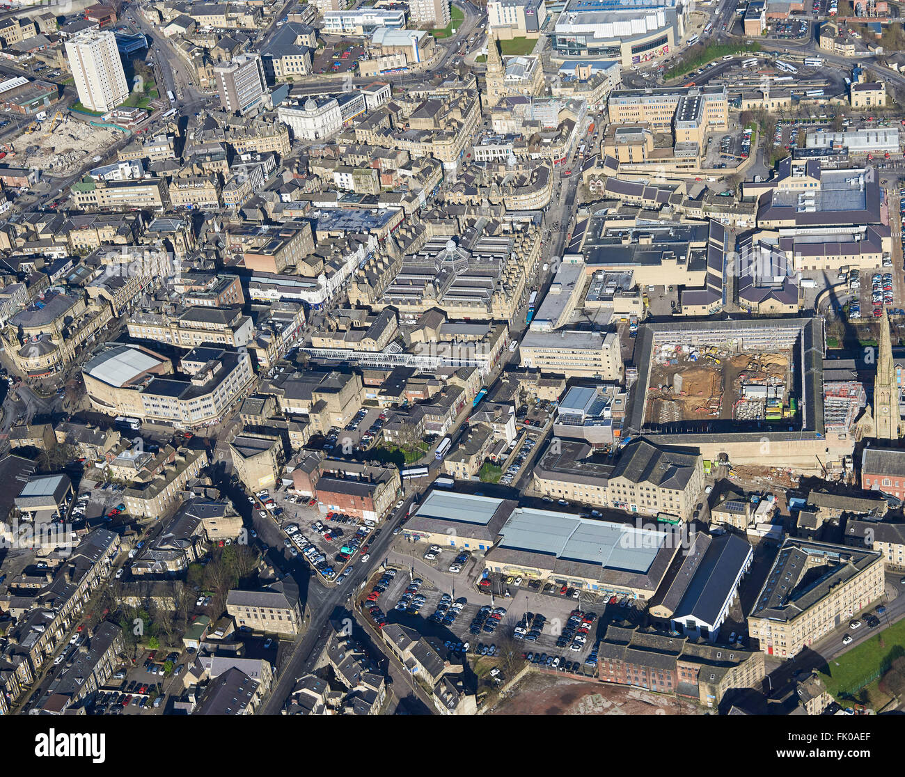 Halifax Town Center, West Yorkshire, Nordengland, UK Stockfoto