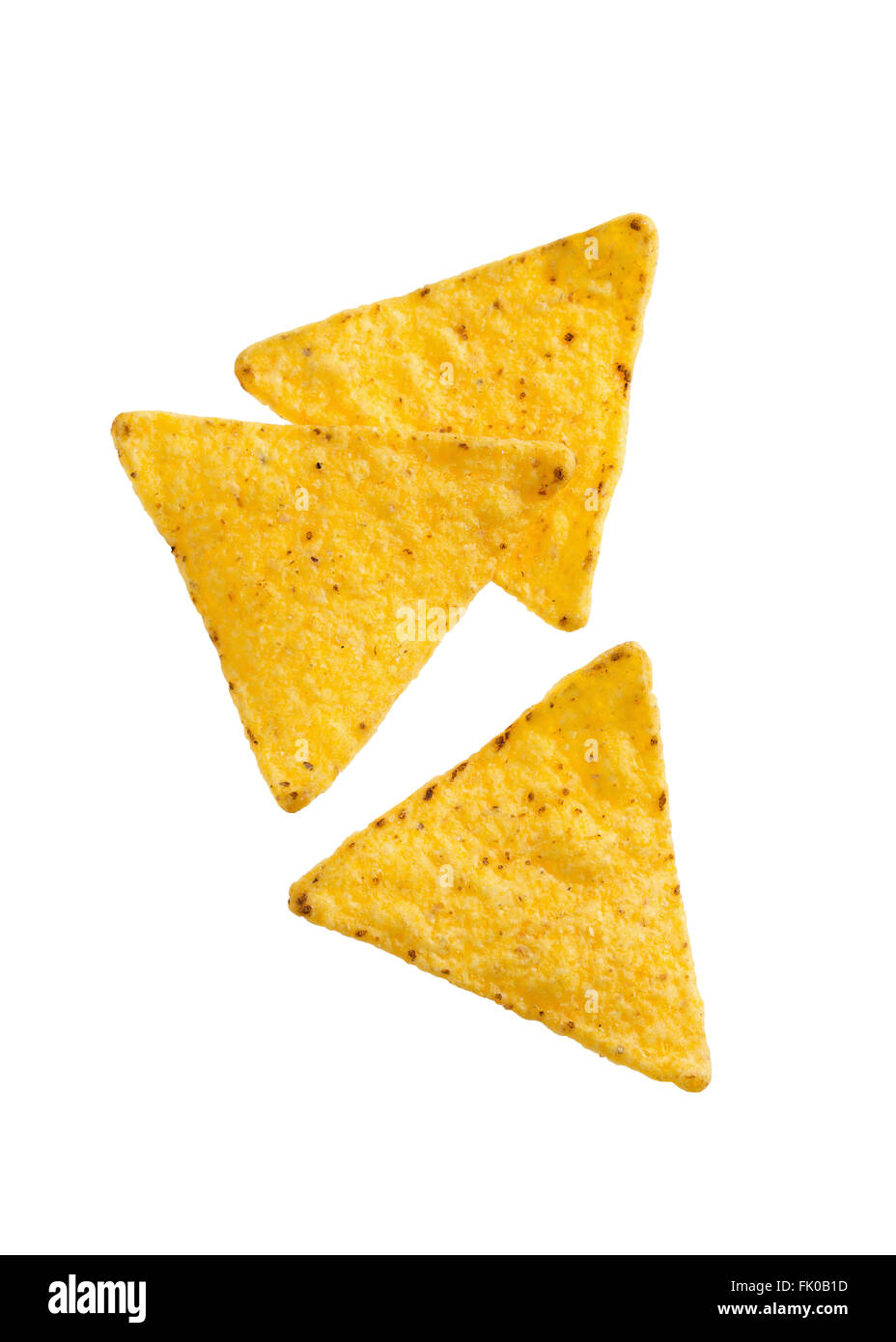 Knusprige Mais-Tortilla-Chips Stockfoto