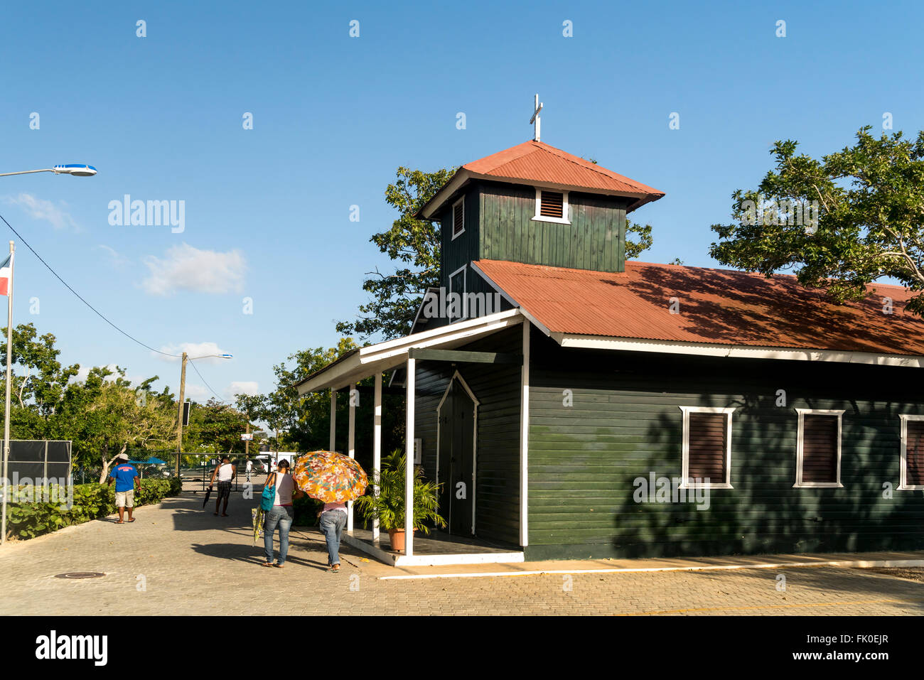 die Kirche in Bayahibe, Dominikanische Republik, Karibik, Amerika Stockfoto