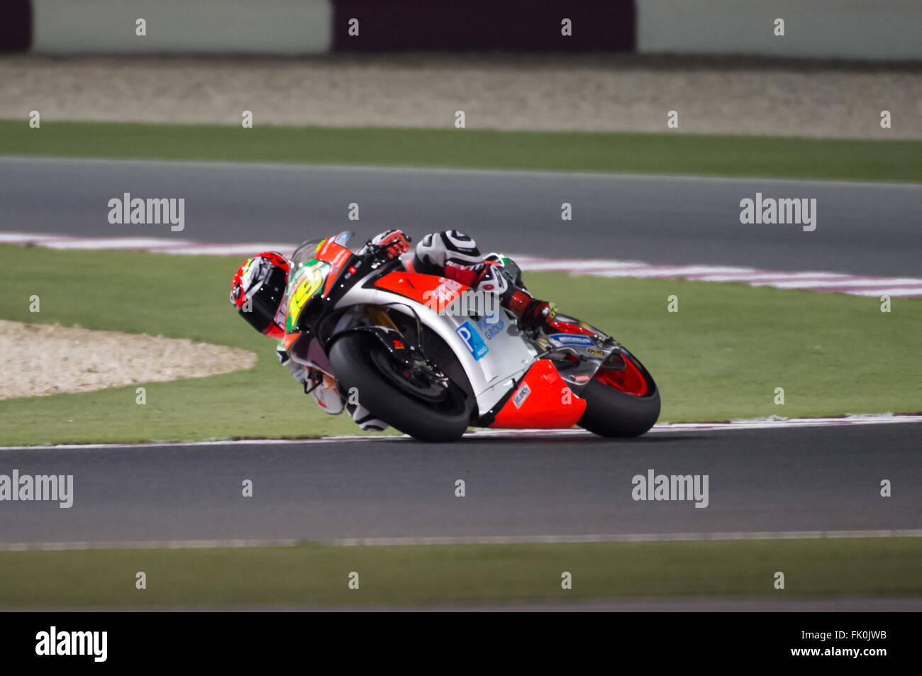 Doha, Katar. 4. März 2016. Alvaro Bautista während der Schlusstag der Vorsaison-Tests vor dem Start der FIM MotoGP Kredit 2016: Tom Morgan/Alamy Live News Stockfoto