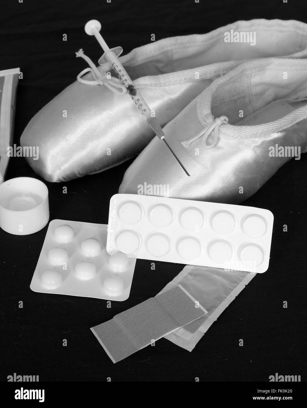 Die Schmerzen und Kampf der oberen Ebene Ballett auch in Schwierigkeiten weitermachen müssen. März 2016 Stockfoto