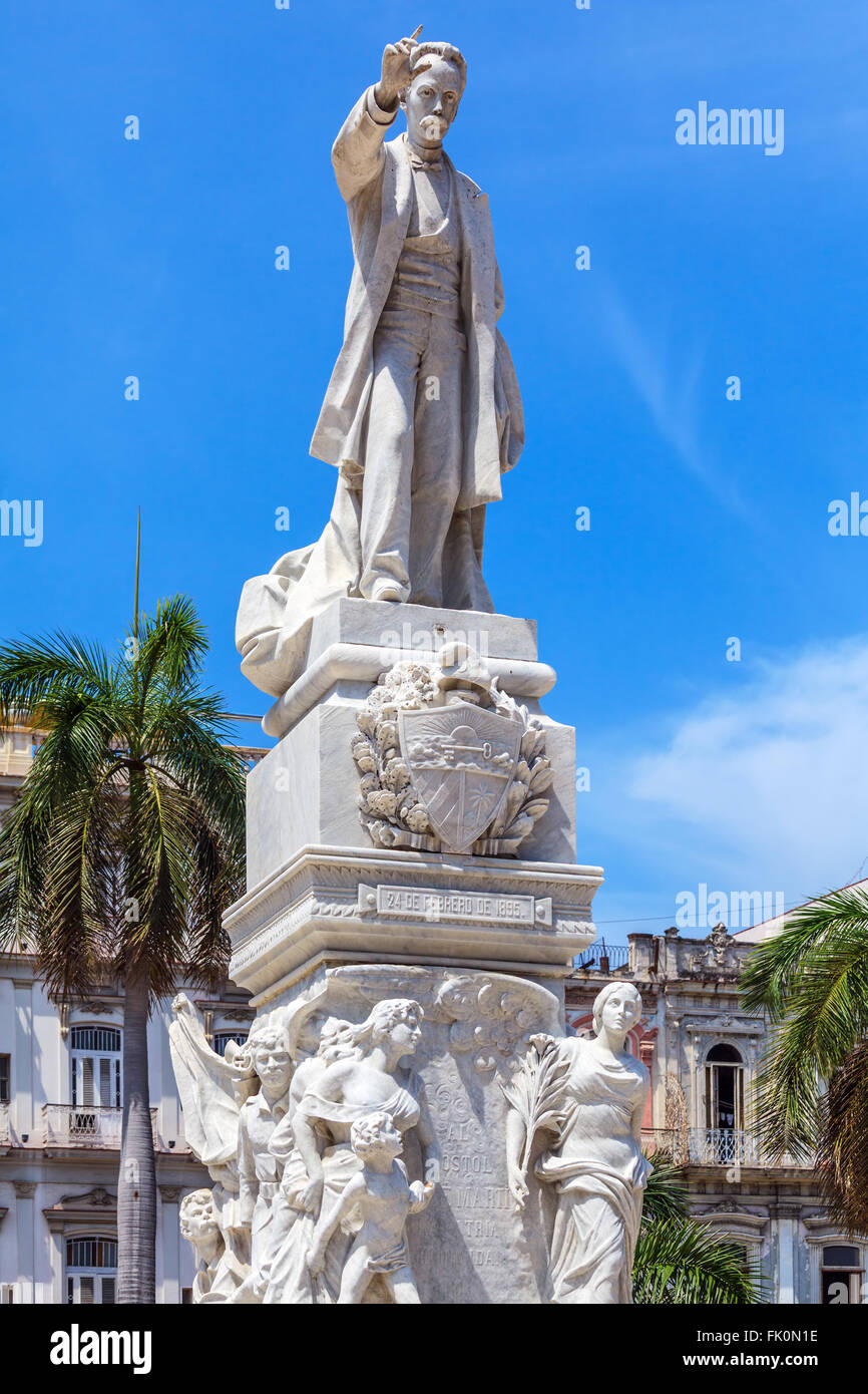 Denkmal von Jose Marti in der Mitte der Stadt, Havanna, Kuba Stockfoto