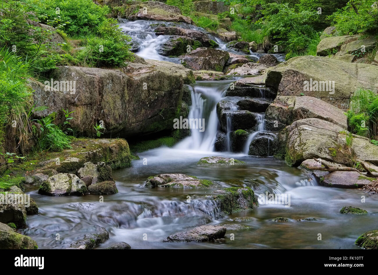 Bodewasserfall Im Harz Wasserfall Fluss Bode Im Harz Mountains Stockfotografie Alamy