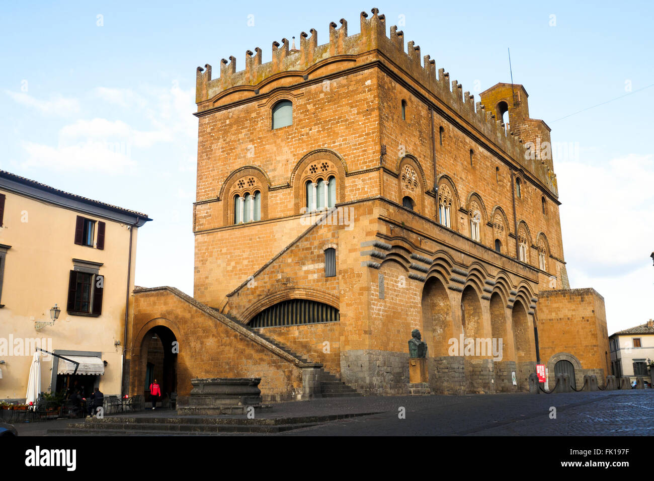 Palazzo del Popolo - Orvieto, Italien Stockfoto