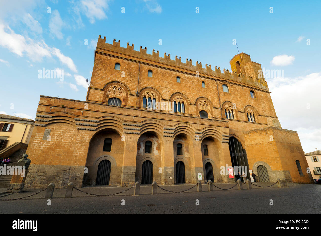 Palazzo del Popolo - Orvieto, Italien Stockfoto