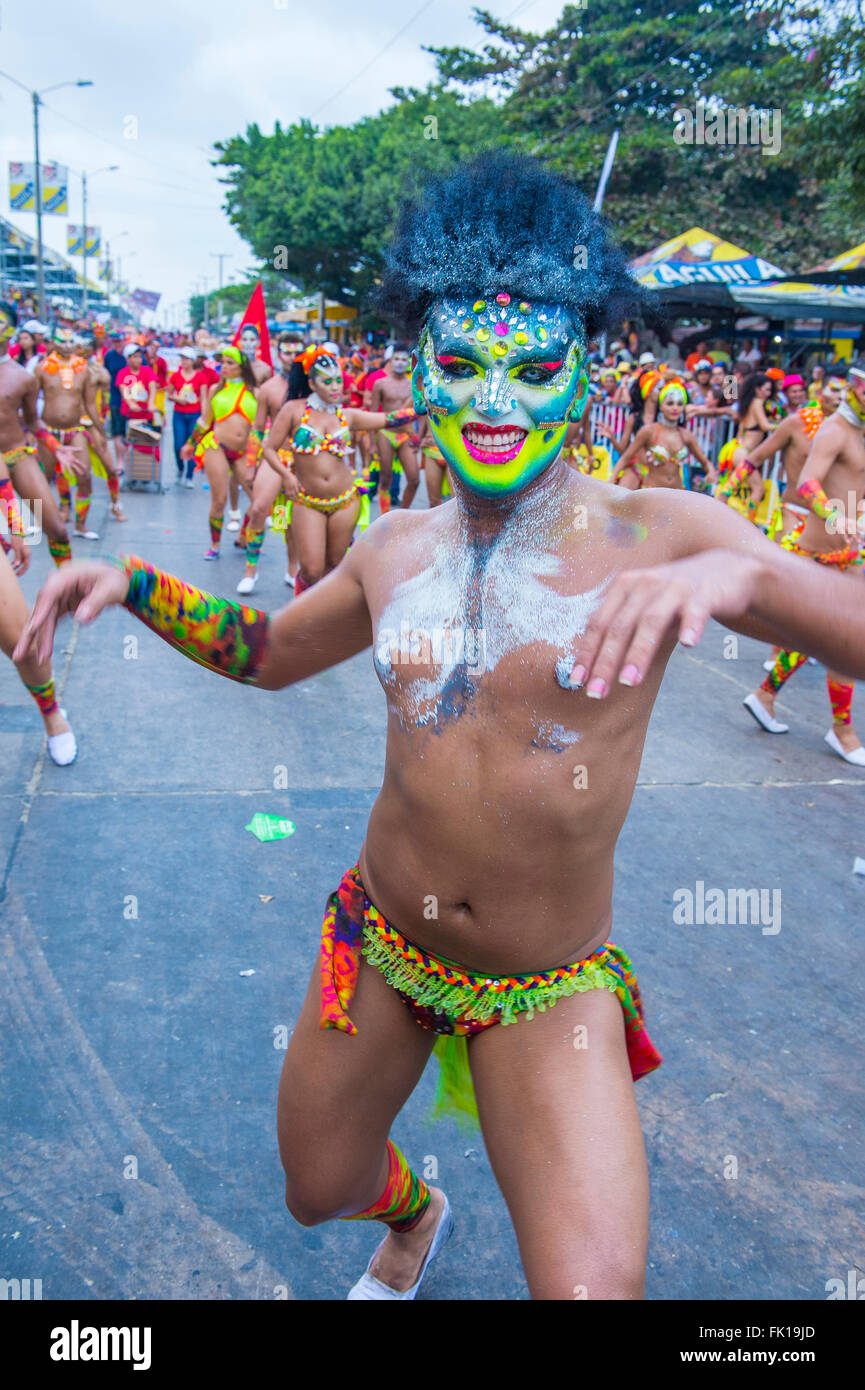 Teilnehmer der Karneval von Barranquilla in Barranquilla, Kolumbien Stockfoto
