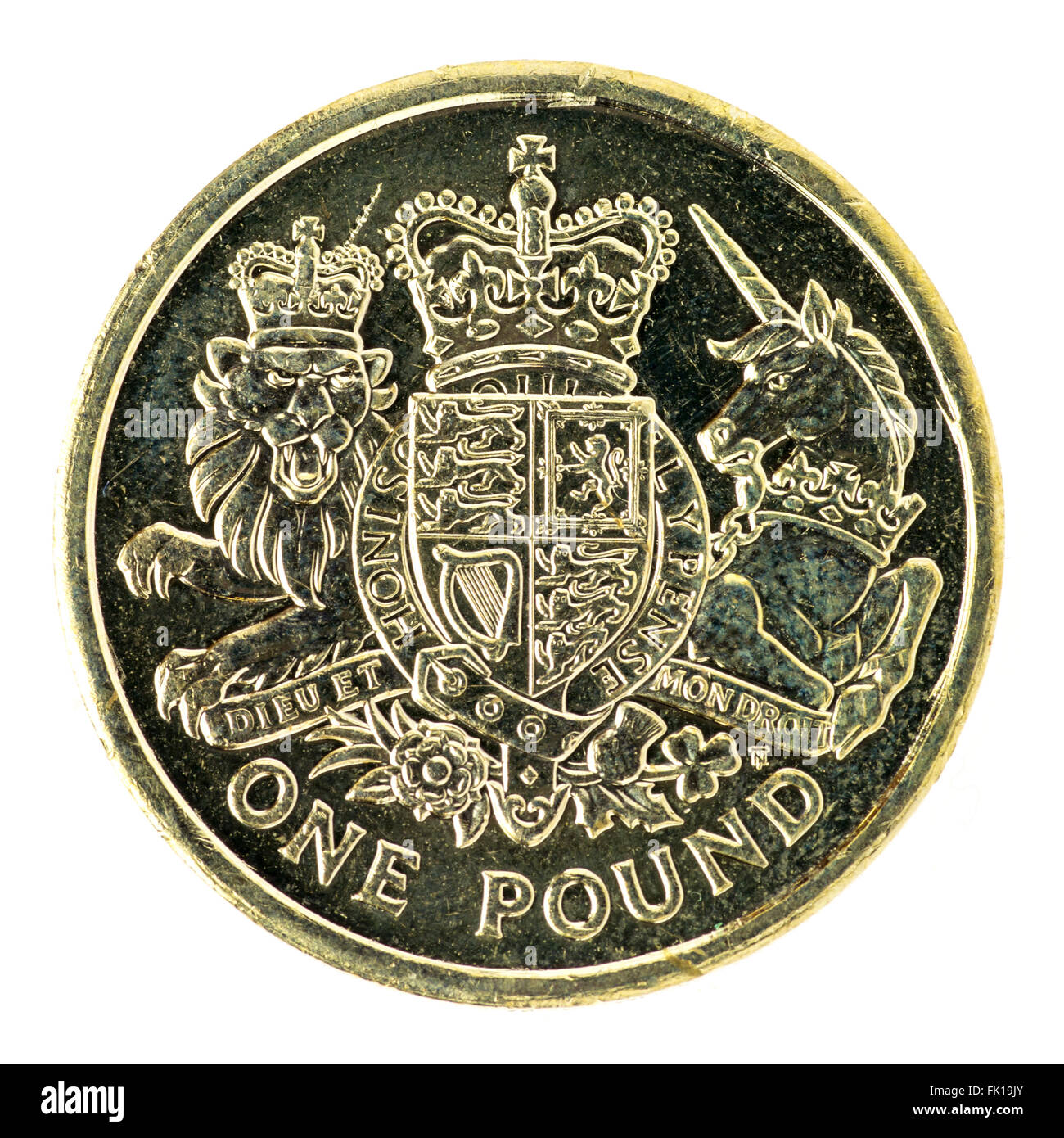 Britische ein Pfund-Münze Stockfoto