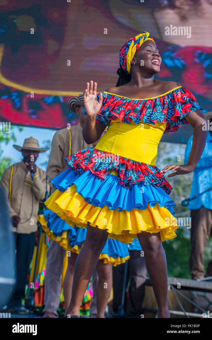 Teilnehmer der Karneval von Barranquilla in Barranquilla, Kolumbien Stockfoto