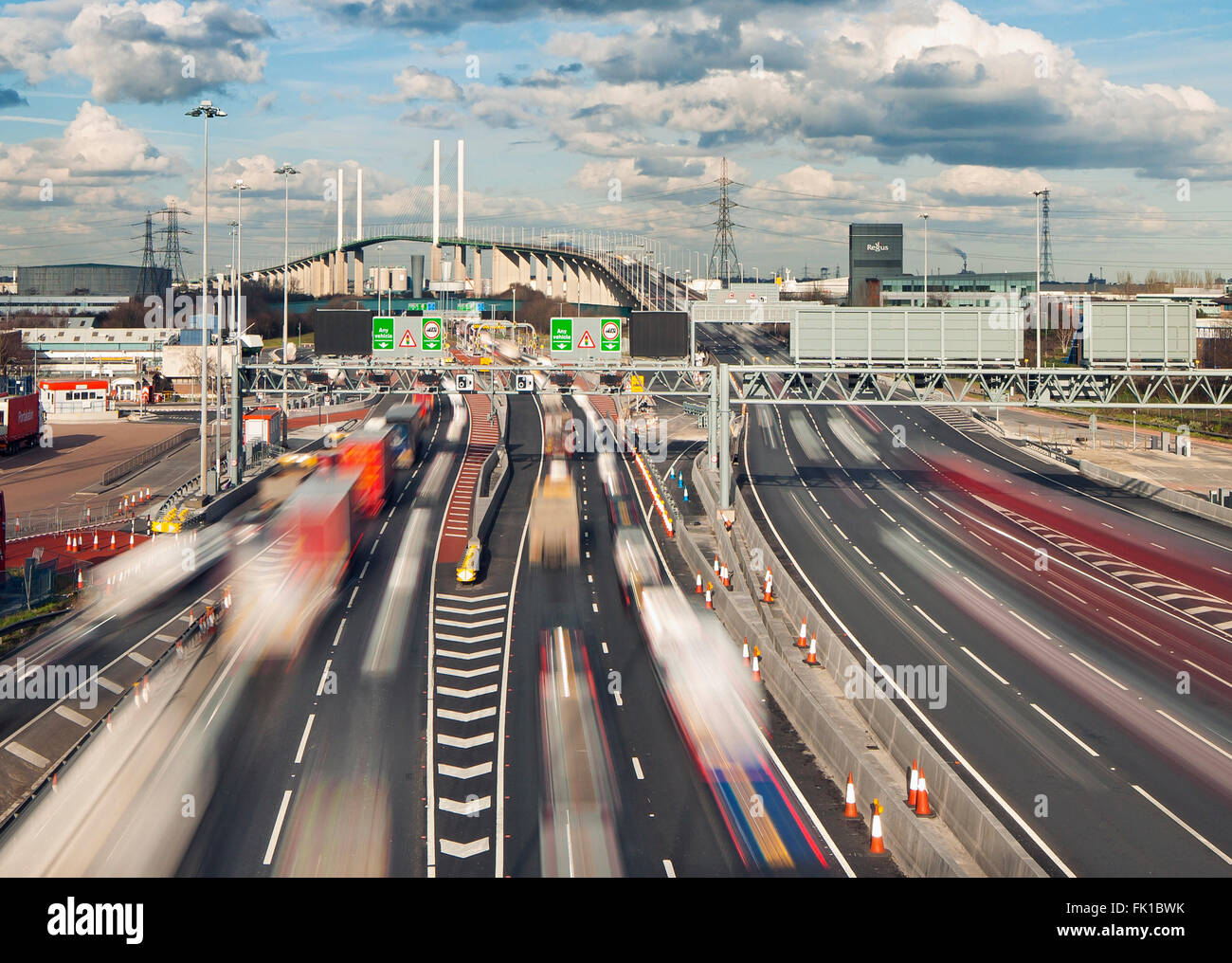 Dartford Crossing. Stockfoto