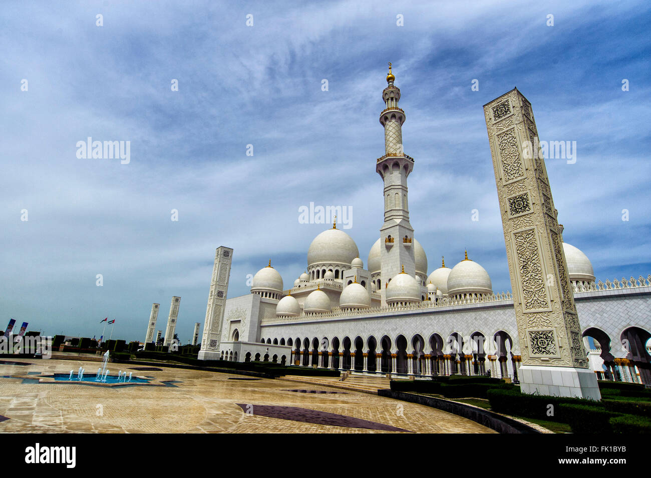 Sheikh Zayed Grand Moschee Abu Dhabi 29.02.2016 Vereinigte Arabische Emirate Foto Andrea Staccioli Insidefoto Stockfoto