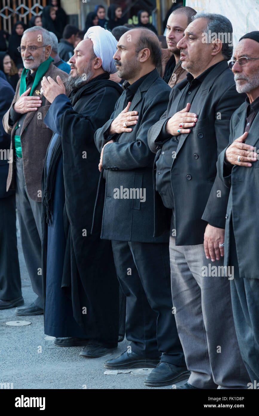 Ashura Prozessionen. Bidjar. Iran. Stockfoto