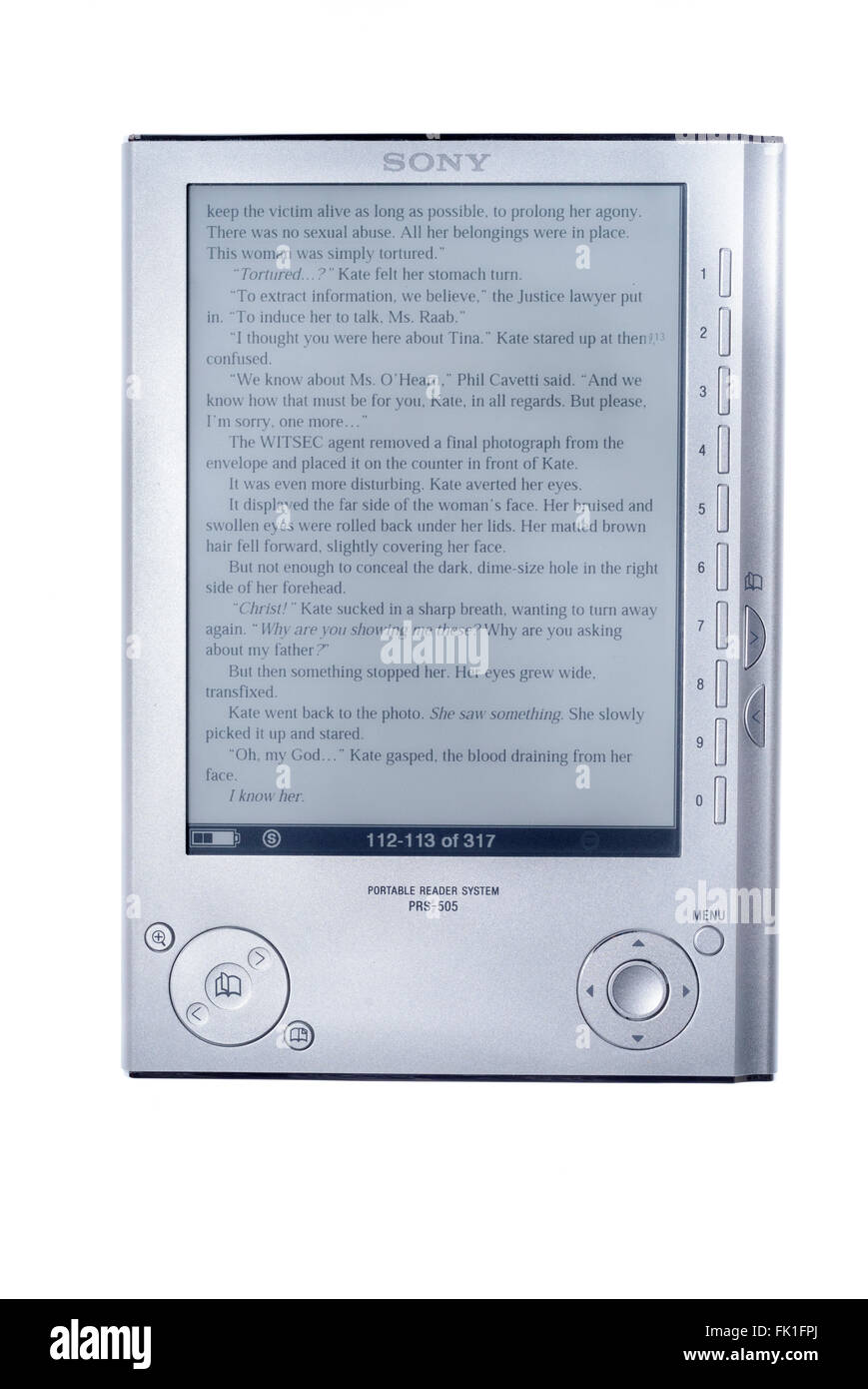 Sony Reader PRS-505, Modell 2007. Stockfoto