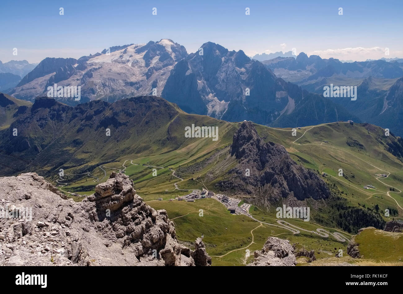 Marmolata in Den Italienischen Dolomiten - Marmolada Berg in italianDolomites Stockfoto