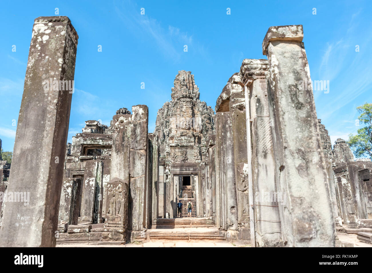 Bayon Tempel in Angkor, Siem Reap Stockfoto