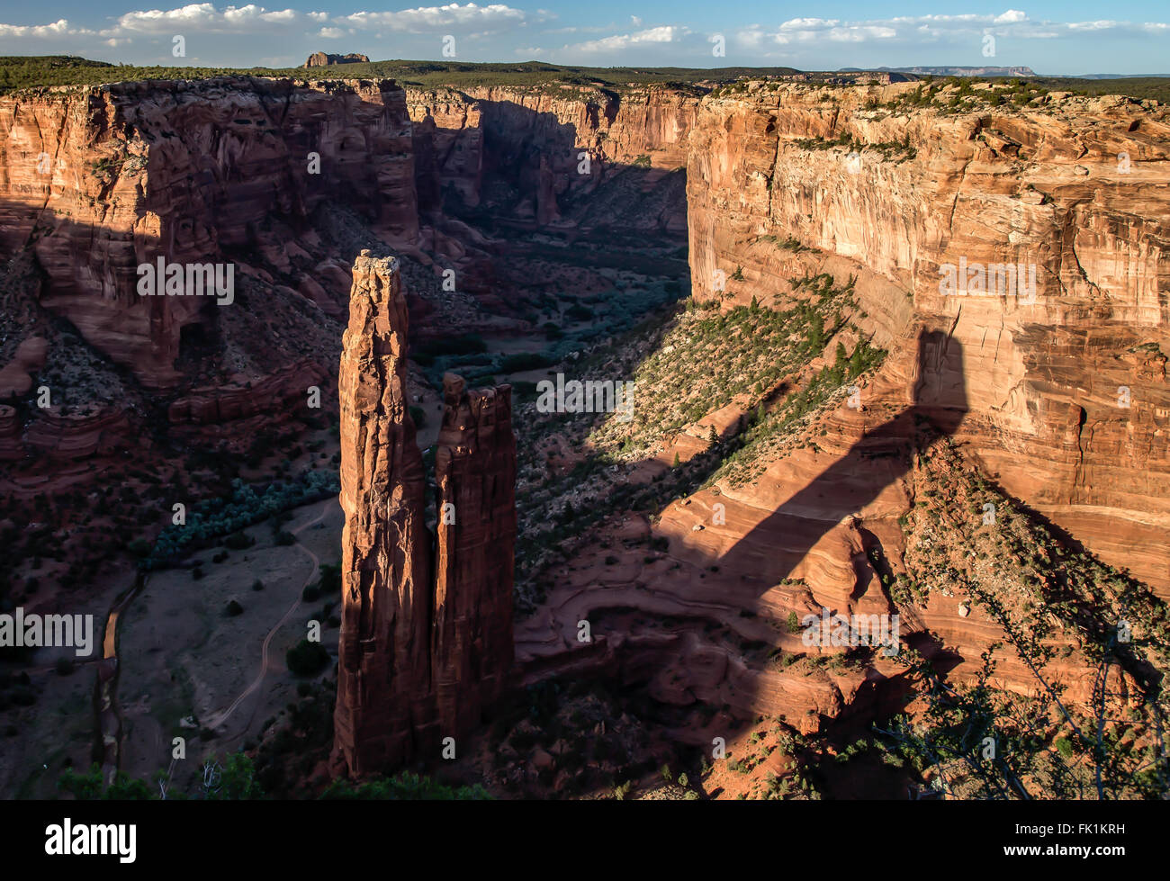 Spider Rock, Canyon de Chelly Stockfoto