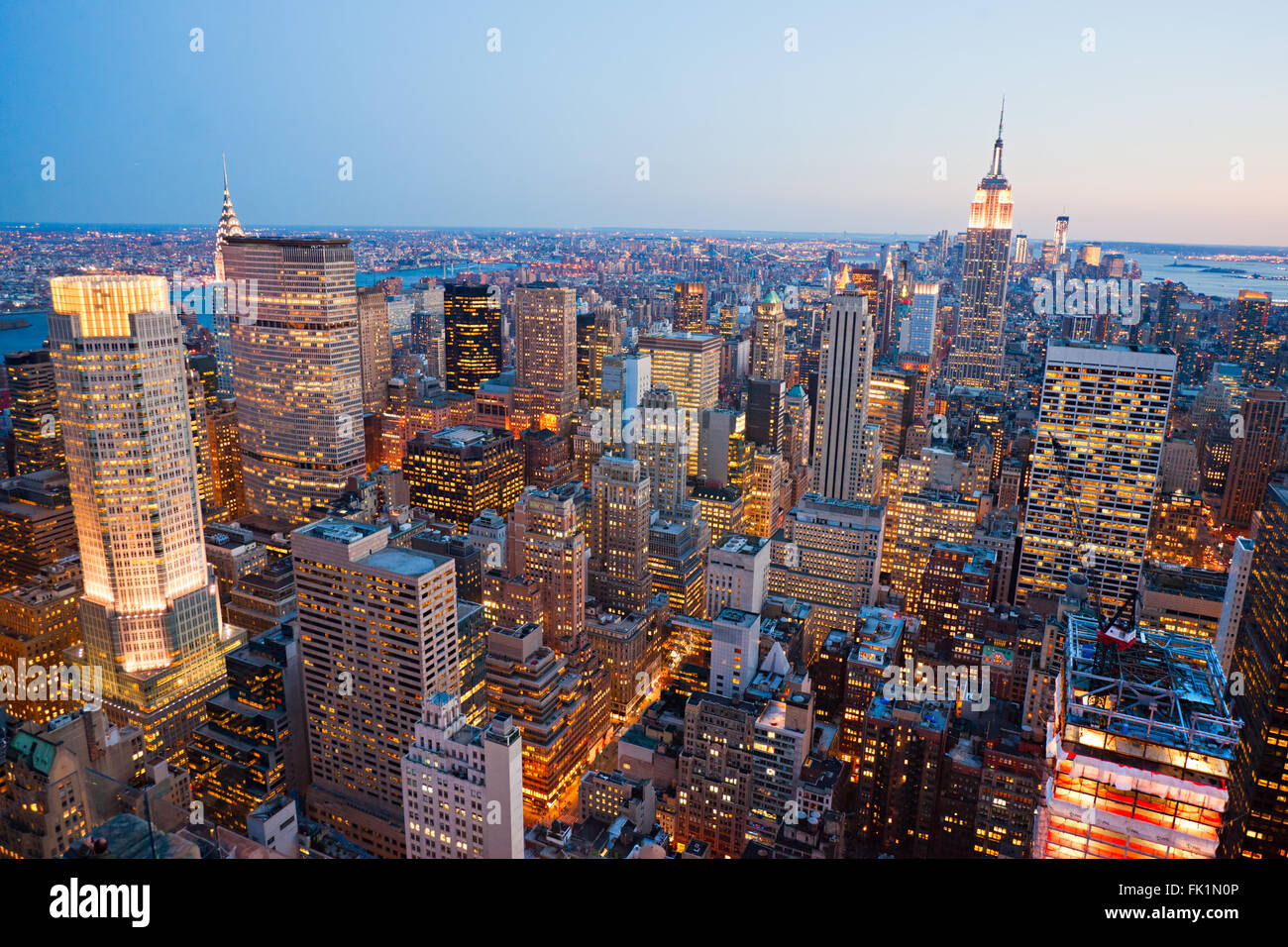 Luftaufnahme von Manhattan, New York City. USA. Stockfoto