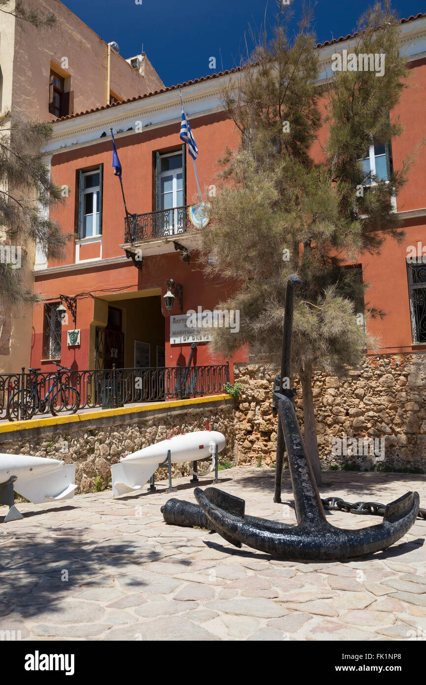 Das Meeresmuseum in Chania, Crete, Griechenland. Stockfoto