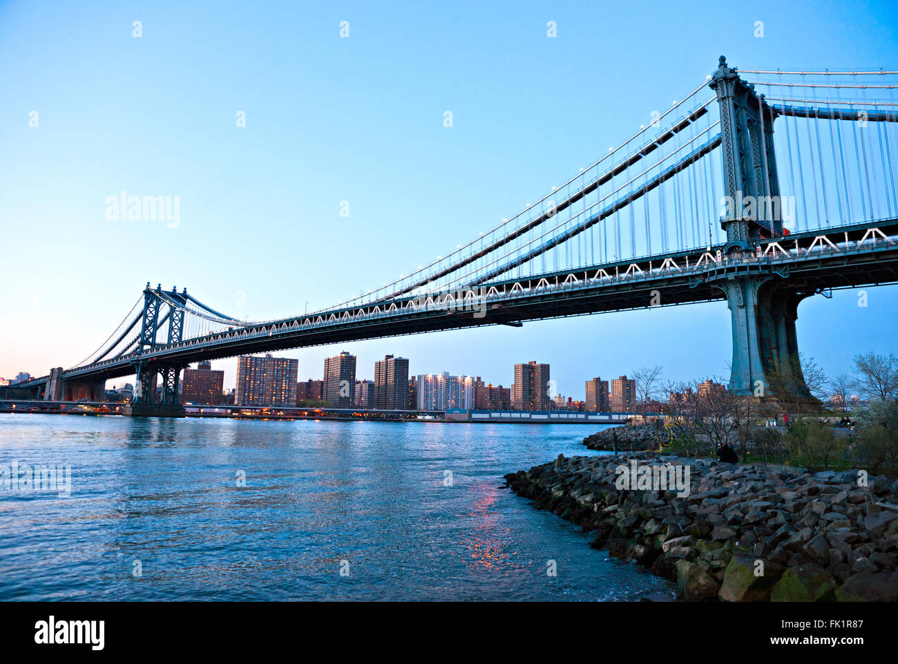 Manhattan Bridge, New York City, USA. Stockfoto