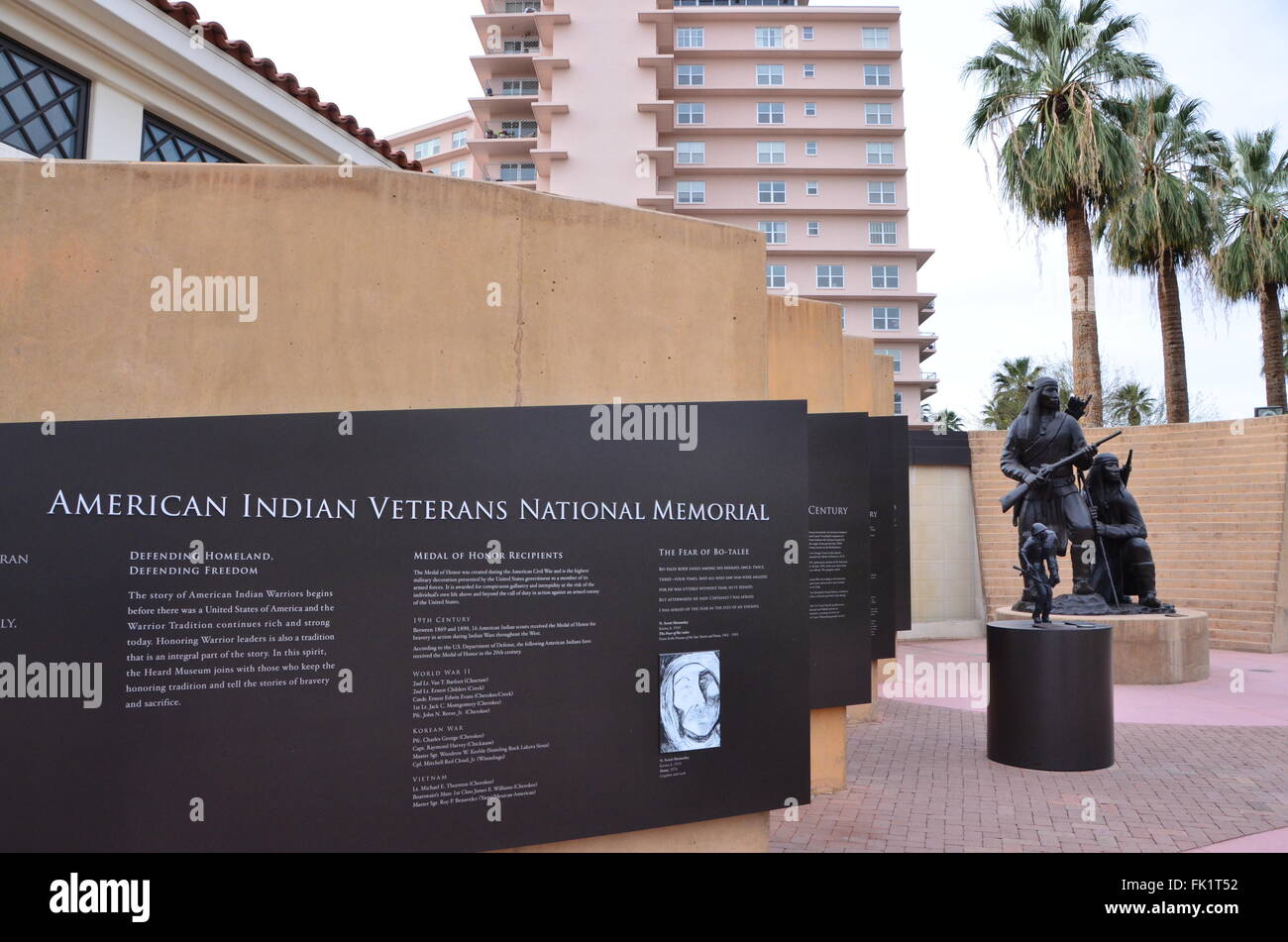 indianische Veteranen national Memorial das gehört Museum der einheimischen Kulturen und Kunst Stockfoto