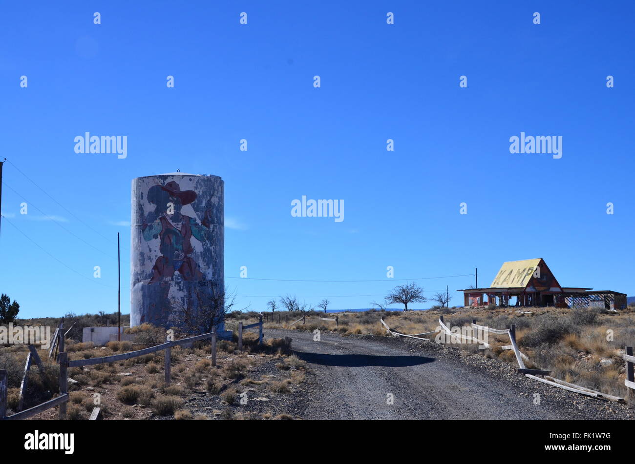 zwei Kanonen diablo Canyon Arizona Geisterstadt Stockfoto