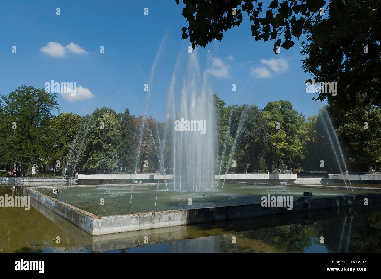 Brunnen in der Stadt öffentliche Garten von Plovdiv, Bulgarien, Europa Stockfoto