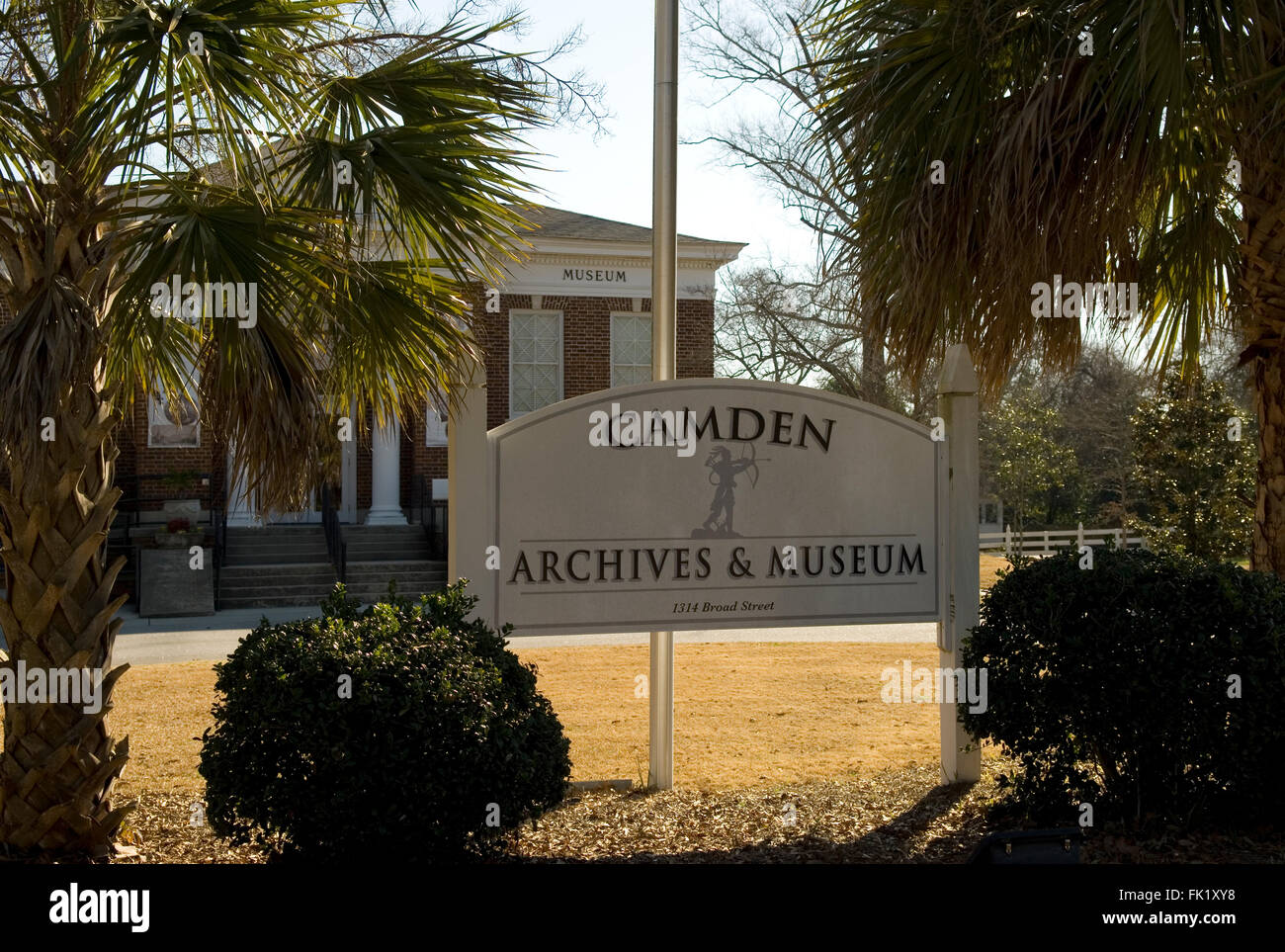 Camden Archive & Museum Südcarolina USA Stockfoto