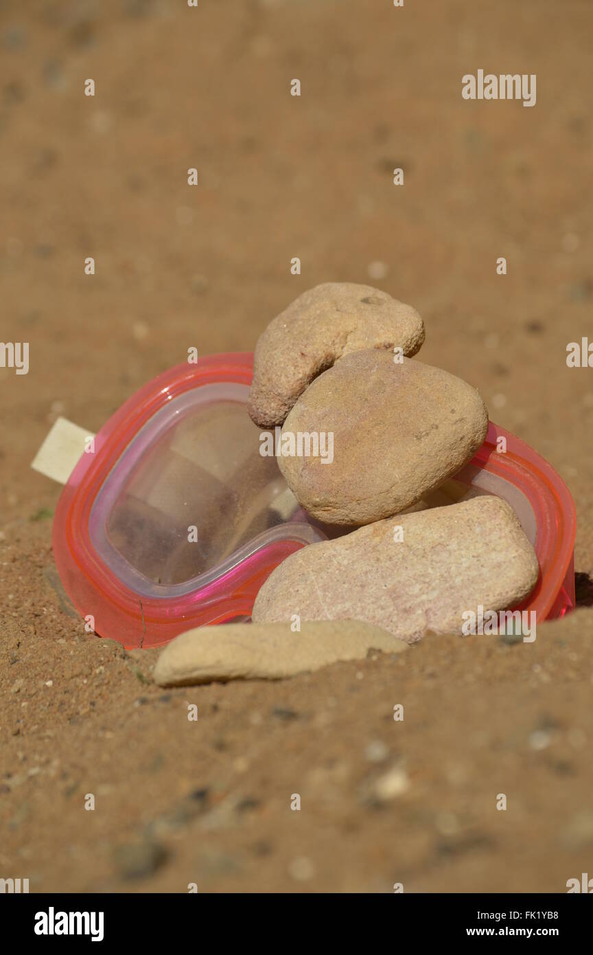ertrunken in der Wüste. Stockfoto