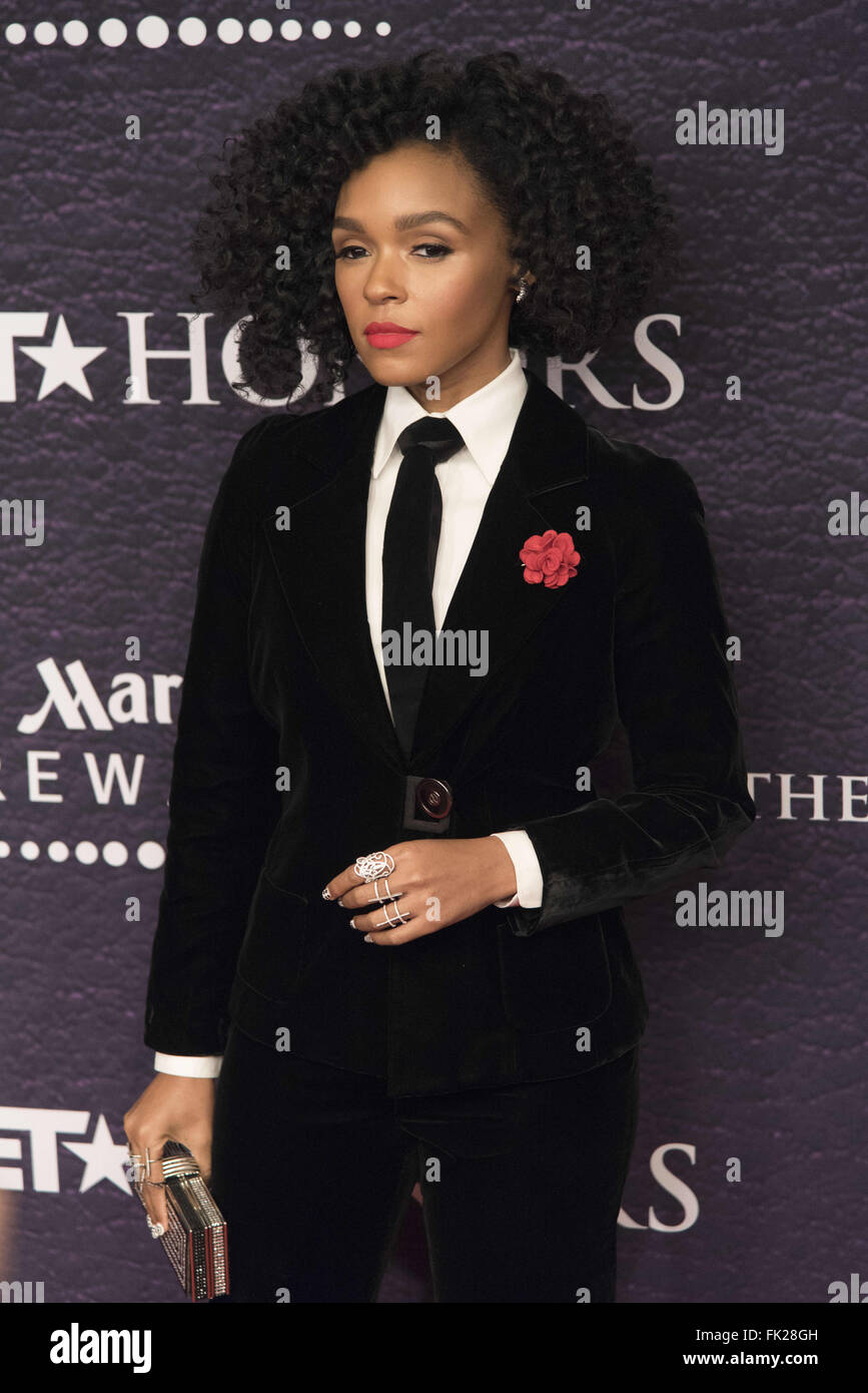 Washington, District Of Columbia, USA. 6. März 2016. JANELLE MONAE, um die Wette-Ehrungen im historischen Warner Theater in Washington, DC stattfand © Ricky Fitchett/ZUMA Draht/Alamy Live News Stockfoto