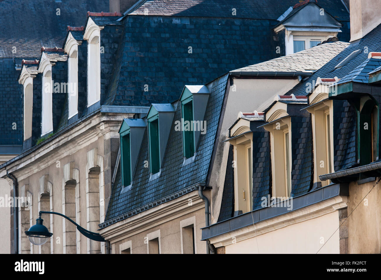 Dächer, Rennes, Frankreich Stockfoto