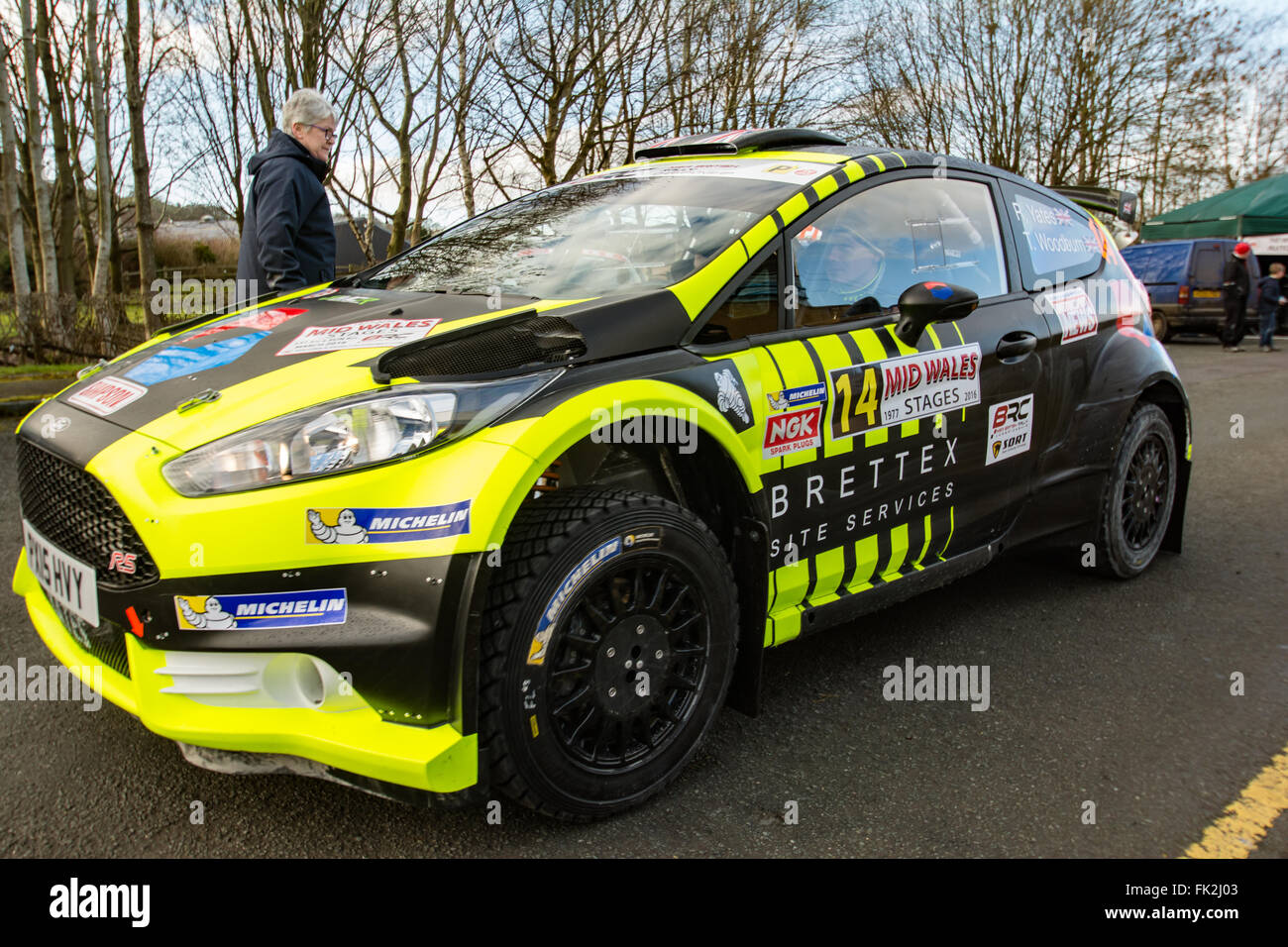 Neustadt, Powys, Wales, UK. 6. März 2016. MSA Mid Wales rally 03.06.16 Credit: Paul Williams/Alamy Live News Stockfoto