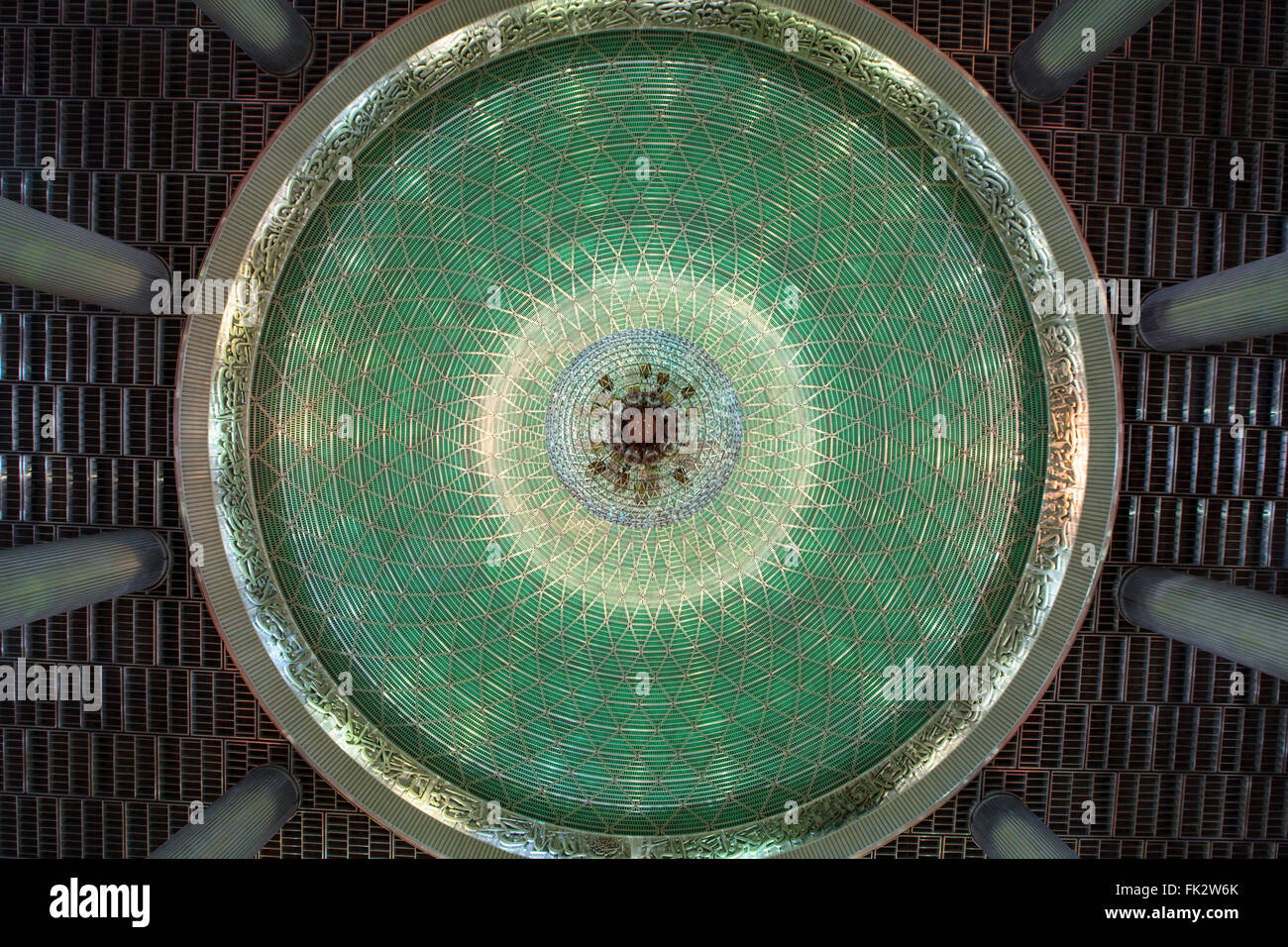 Die Kuppel der Istiqlal Mosque in Jakarta, Indonesien Stockfoto