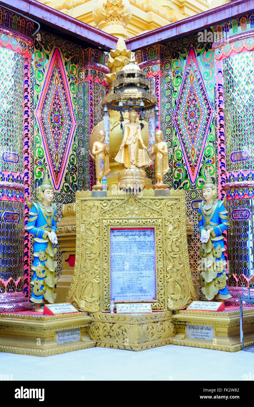 Buddhistischer Tempel in Mandalay Hill Stockfoto