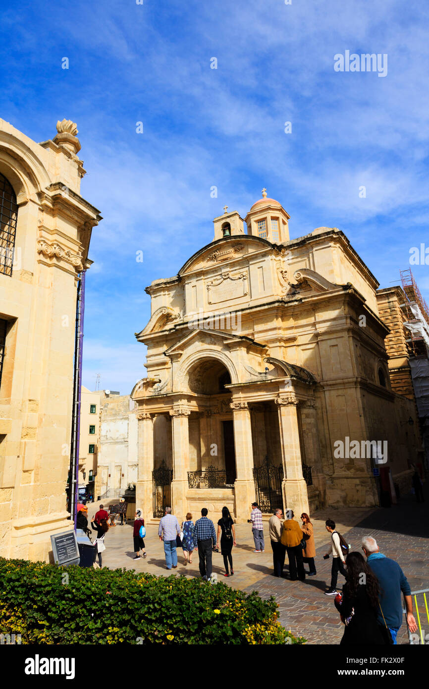 Die Heilige Katharina von Italien Kirche, Upper Barrakka Gardens, Floriana, Valletta, Malta Stockfoto