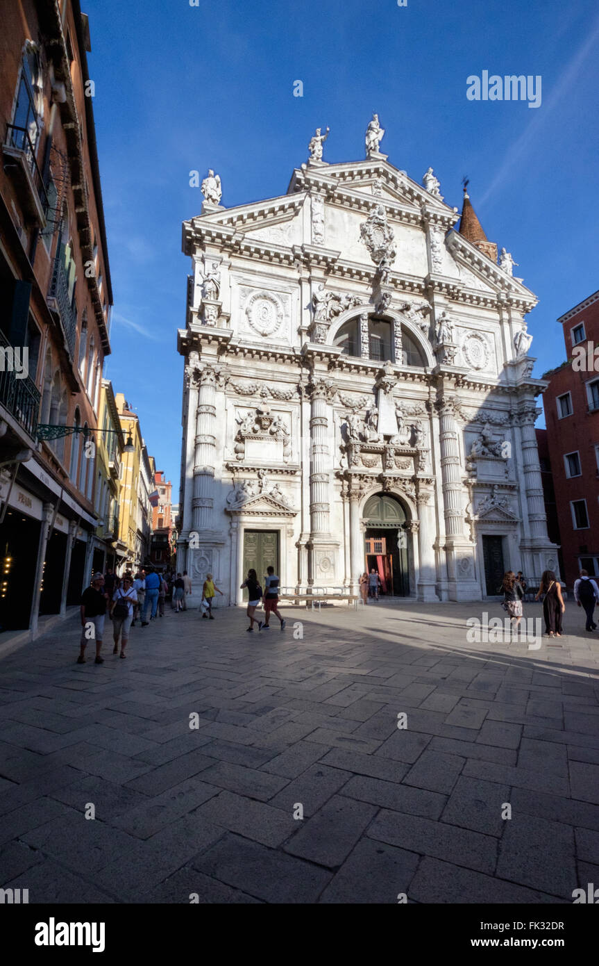 Chiesa di San Moise in Venedig, die Kirche von St. Moses Stockfoto