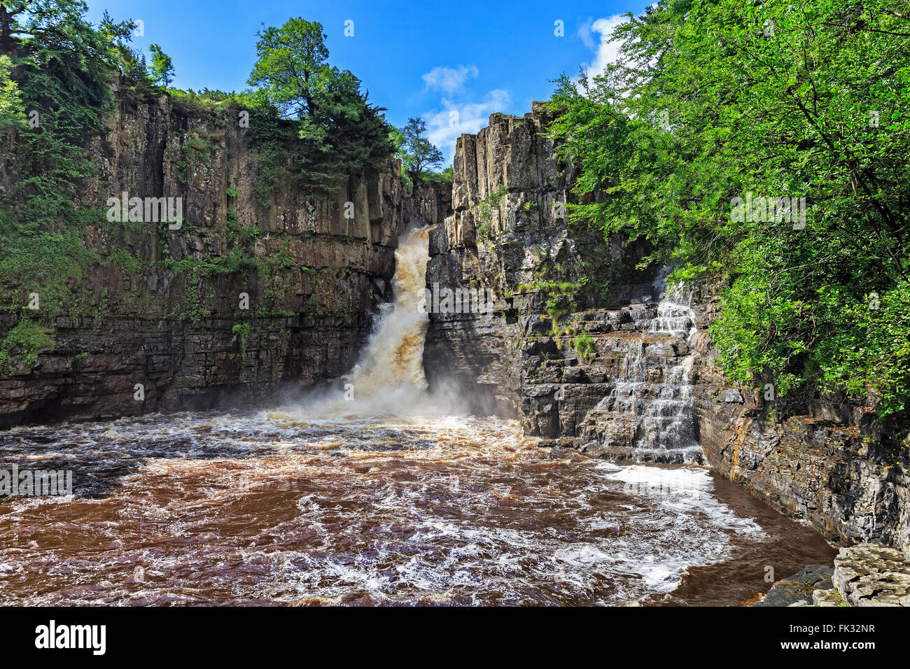 Hohe Kraft fällt, River Tees, Teesdale, Durham, England, Vereinigtes Königreich Stockfoto