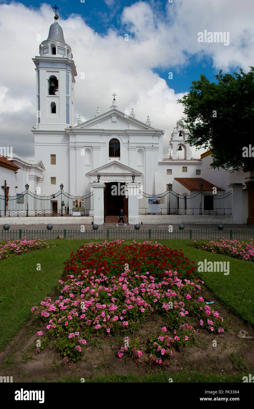 Die Kirche der Madonna von Pilar, gebaut ich 1732 von den Mönchen in das Viertel Recoleta in Buenos Aires Stockfoto