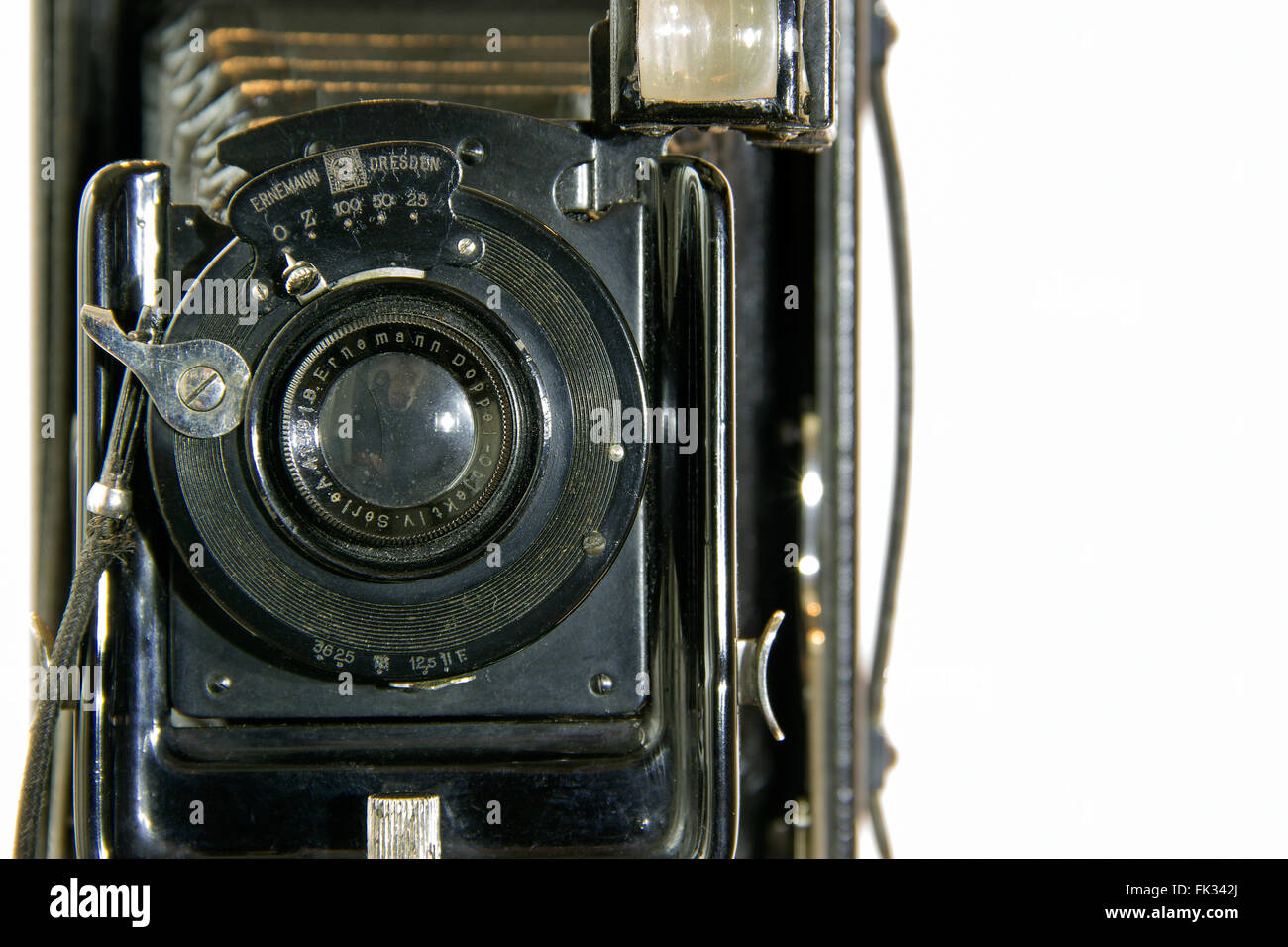 Die Ernemann HEAG ich Falten Plattenkamera (9x12cm) aus dem Jahr 1912 Stockfoto