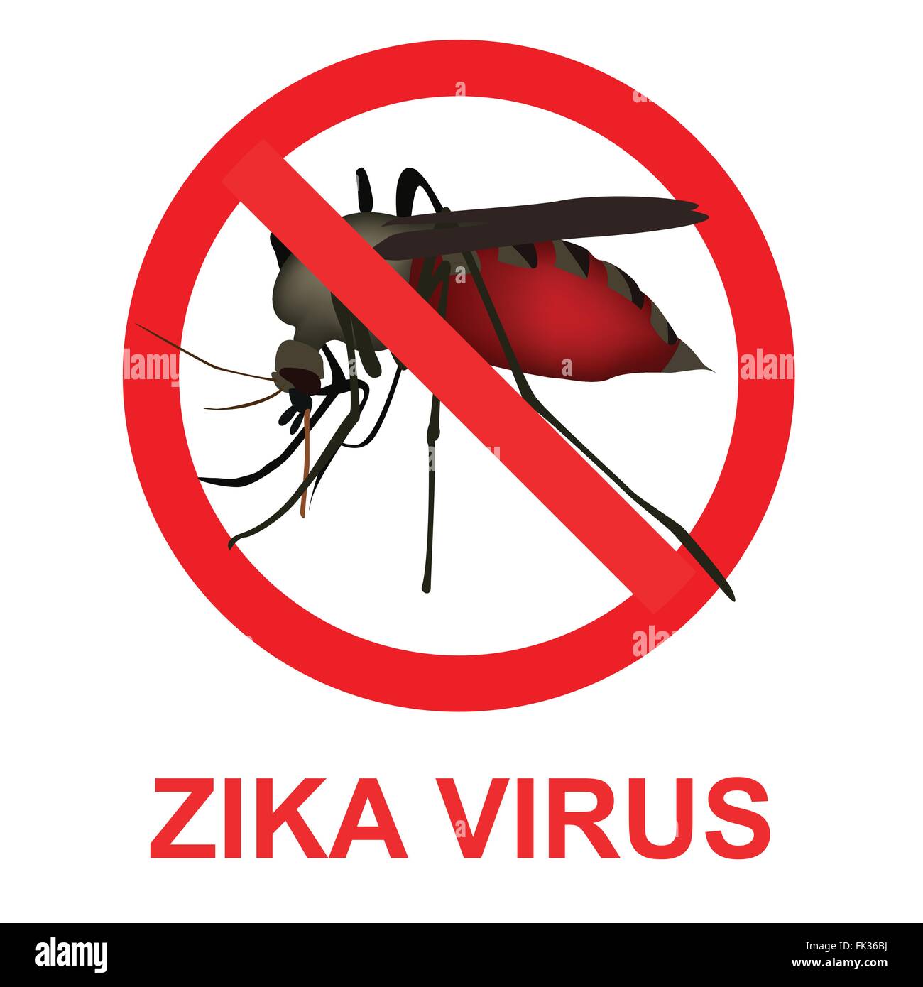 Zika-Virus zu stoppen, Vektor Stock Vektor