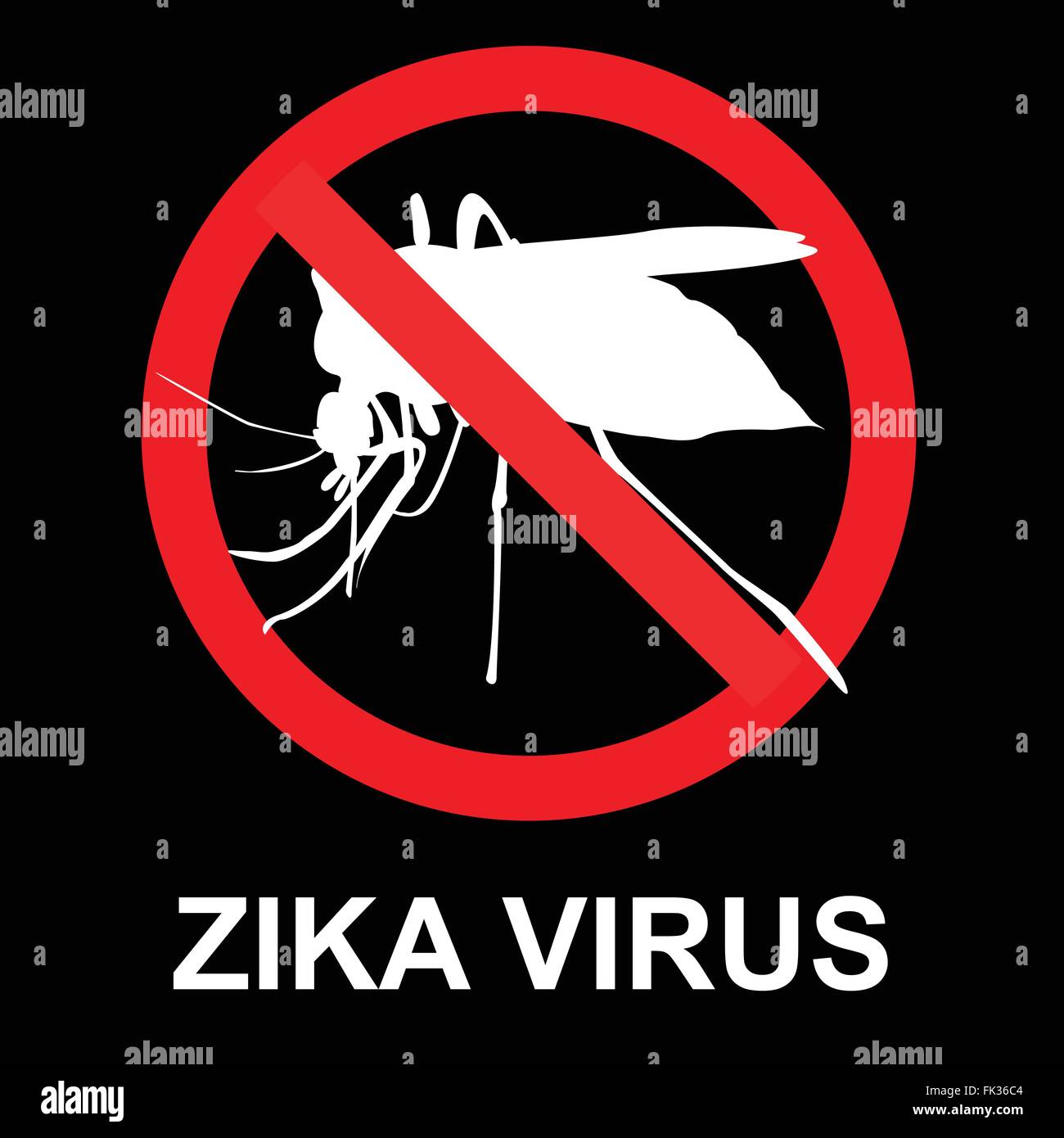 Zika-Virus zu stoppen, Vektor Stock Vektor