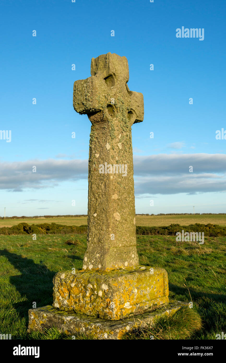 Denkmal zur Schlacht von Altimarlach, Schlacht der letzten großen Clan in Schottland, in der Nähe von Wick, Caithness, Schottland. Stockfoto